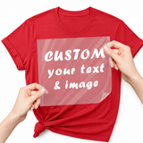 DTF transfer size guide 2 – sizes for pocket, youth and adult shirts