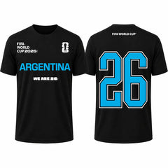 FIFA World Cup 2026 Argentina Shirt – Official "We Are 26" Team Argentina T-Shirt
