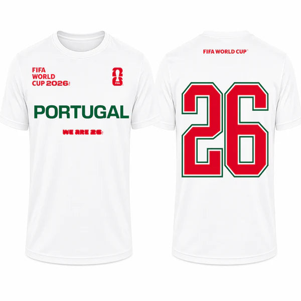 FIFA World Cup 2026 Portugal Shirt – Official "We Are 26" Team Portugal T-Shirt