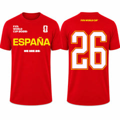 FIFA World Cup 2026 España Shirt – Official "We Are 26" Team Spain T-Shirt