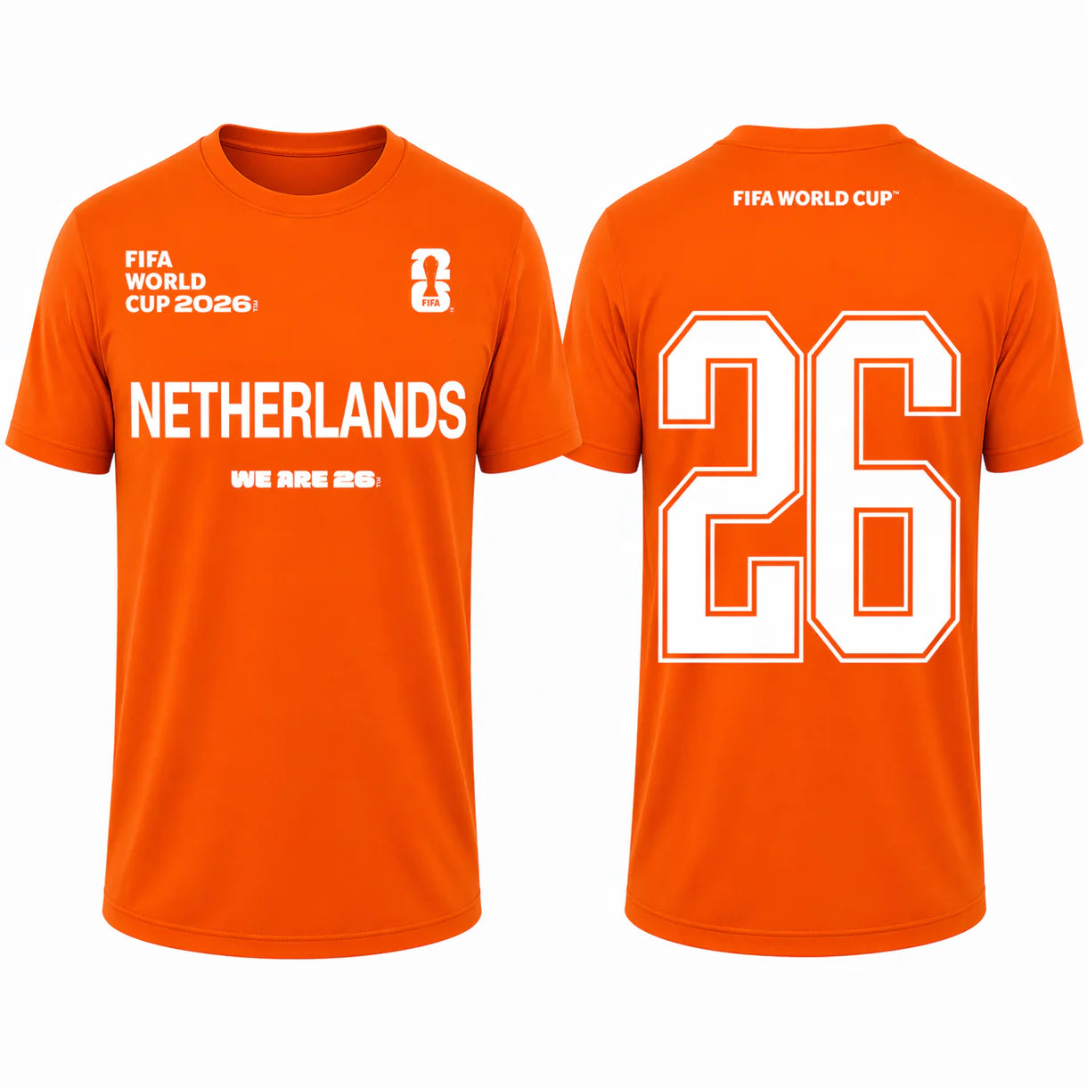 FIFA World Cup 2026 Netherlands T-Shirt – Official "We Are 26"  World Cup 2026 shirt