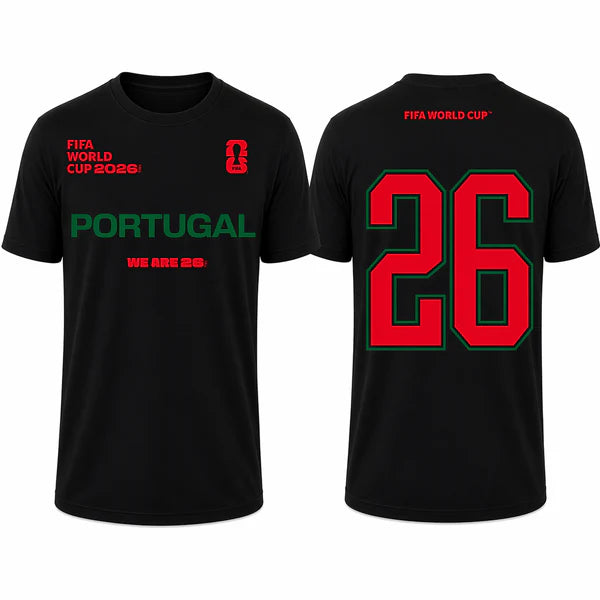FIFA World Cup 2026 Portugal Shirt – Official "We Are 26" Team Portugal T-Shirt