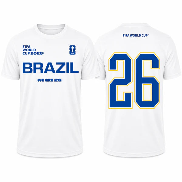 FIFA World Cup 2026 Brazil Shirt – Official "We Are 26" Team Brazil T-Shirt