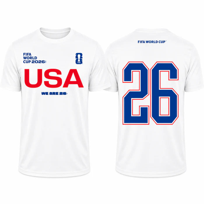 FIFA World Cup 2026 USA Shirt – "We Are 26" Team USA T-Shirt