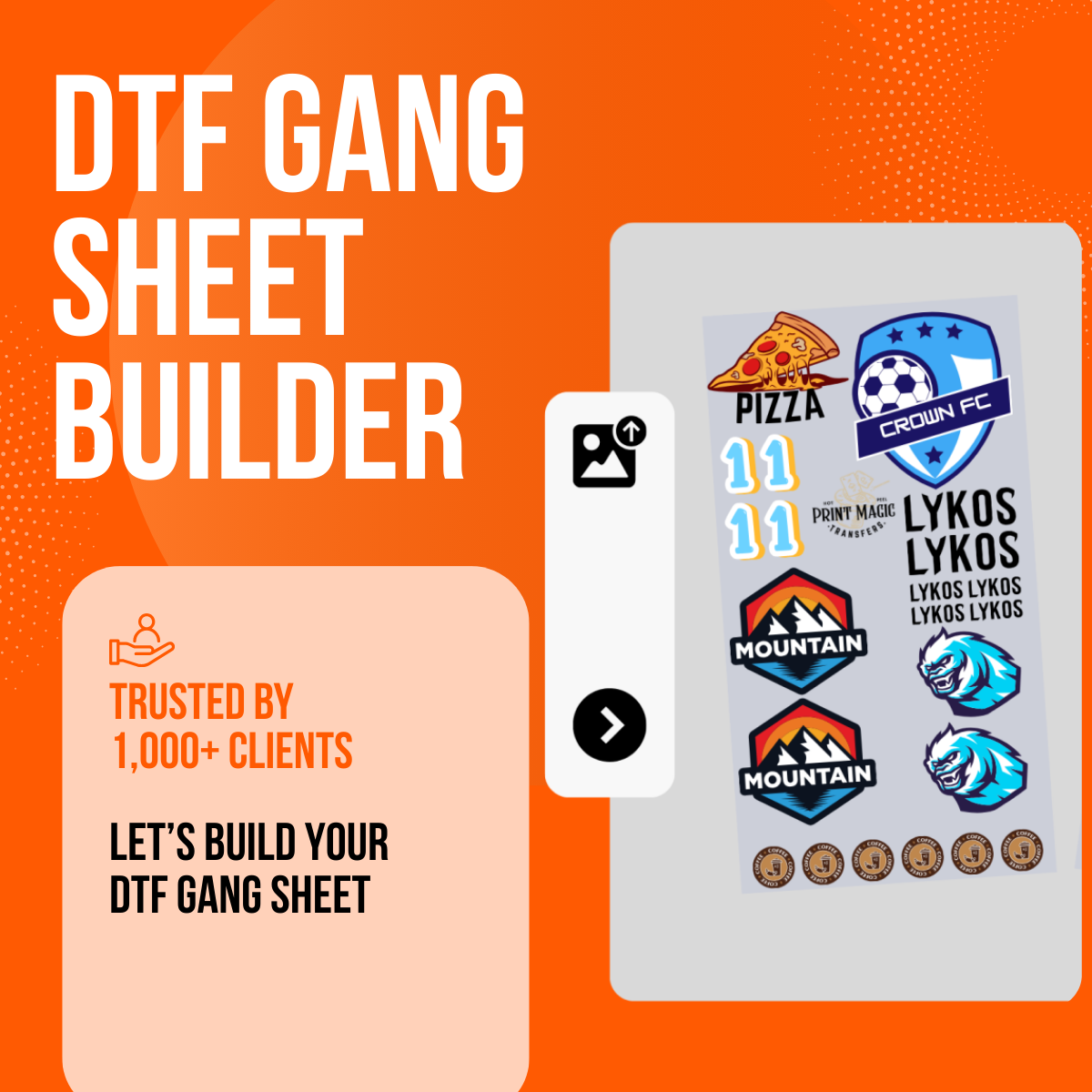 Custom DTF Gang Sheet  Builder