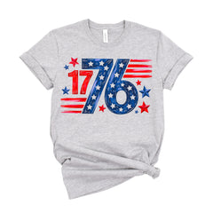 DTF Transfer 1776 Design | 4th of July Ready to Press | Custom Heat Transfer for T-Shirts
