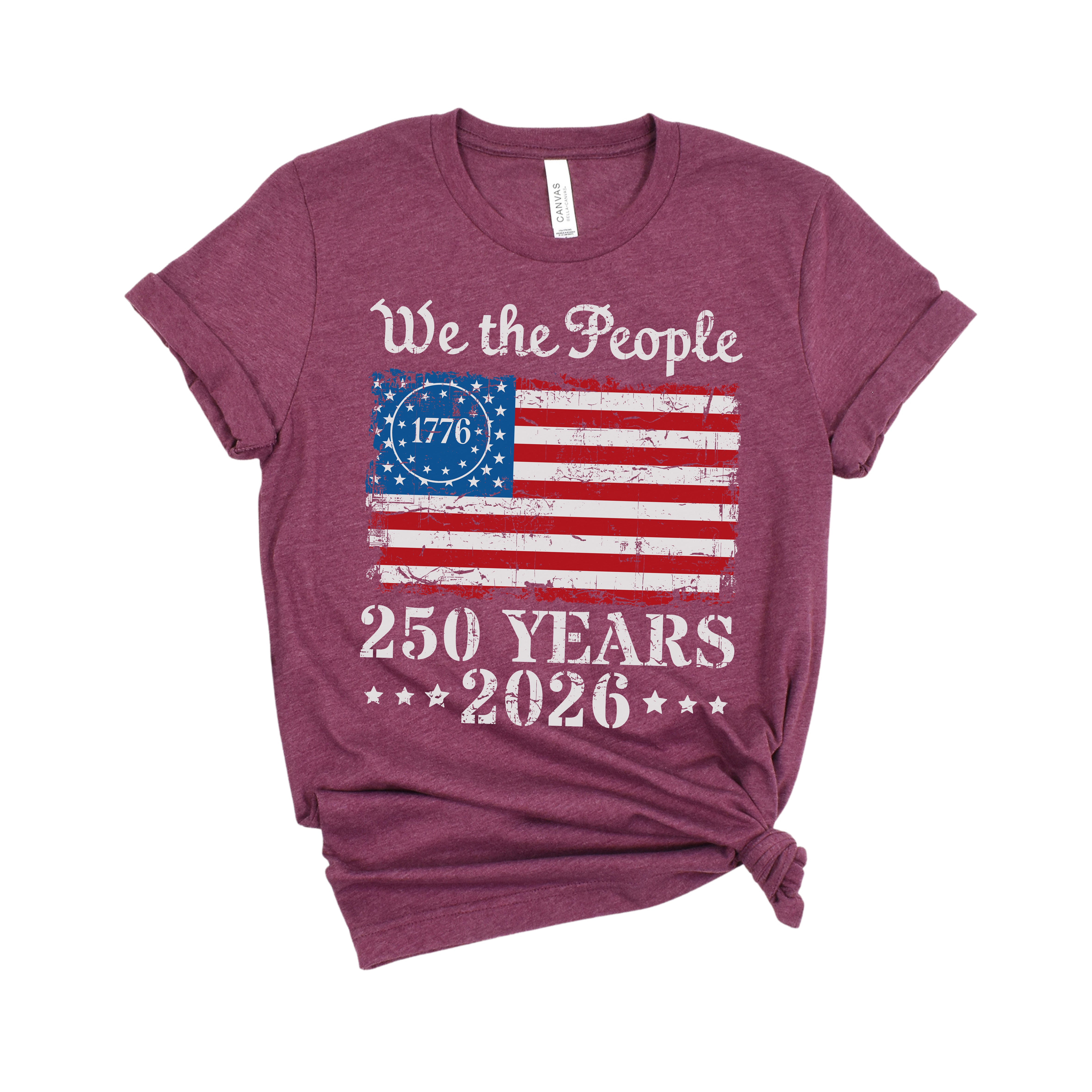 1776 American Flag DTF Transfer | 4th of July Patriotic Design | Ready to Press Heat Transfer for T-Shirts  -250-T2
