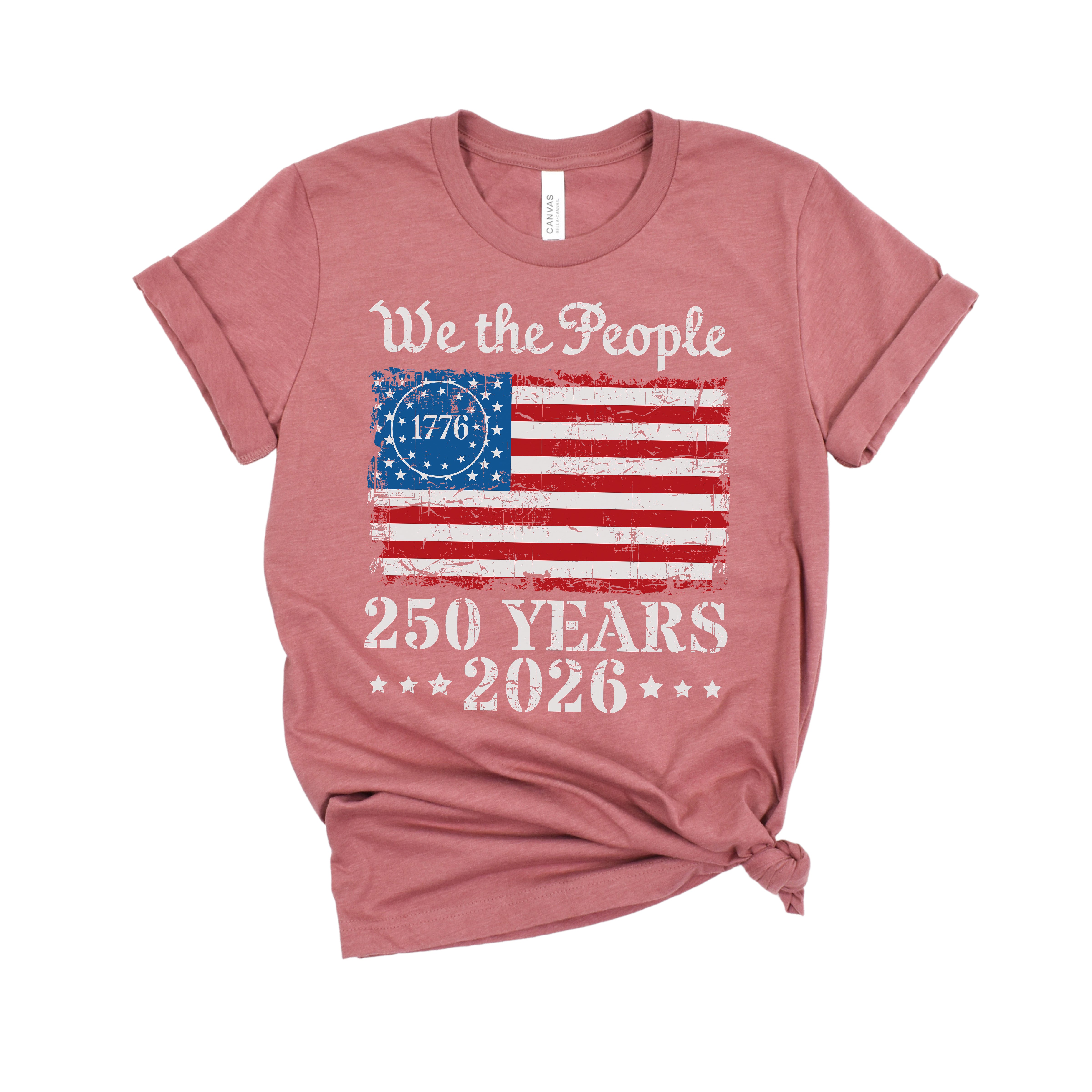 1776 American Flag DTF Transfer | 4th of July Patriotic Design | Ready to Press Heat Transfer for T-Shirts  -250-T2