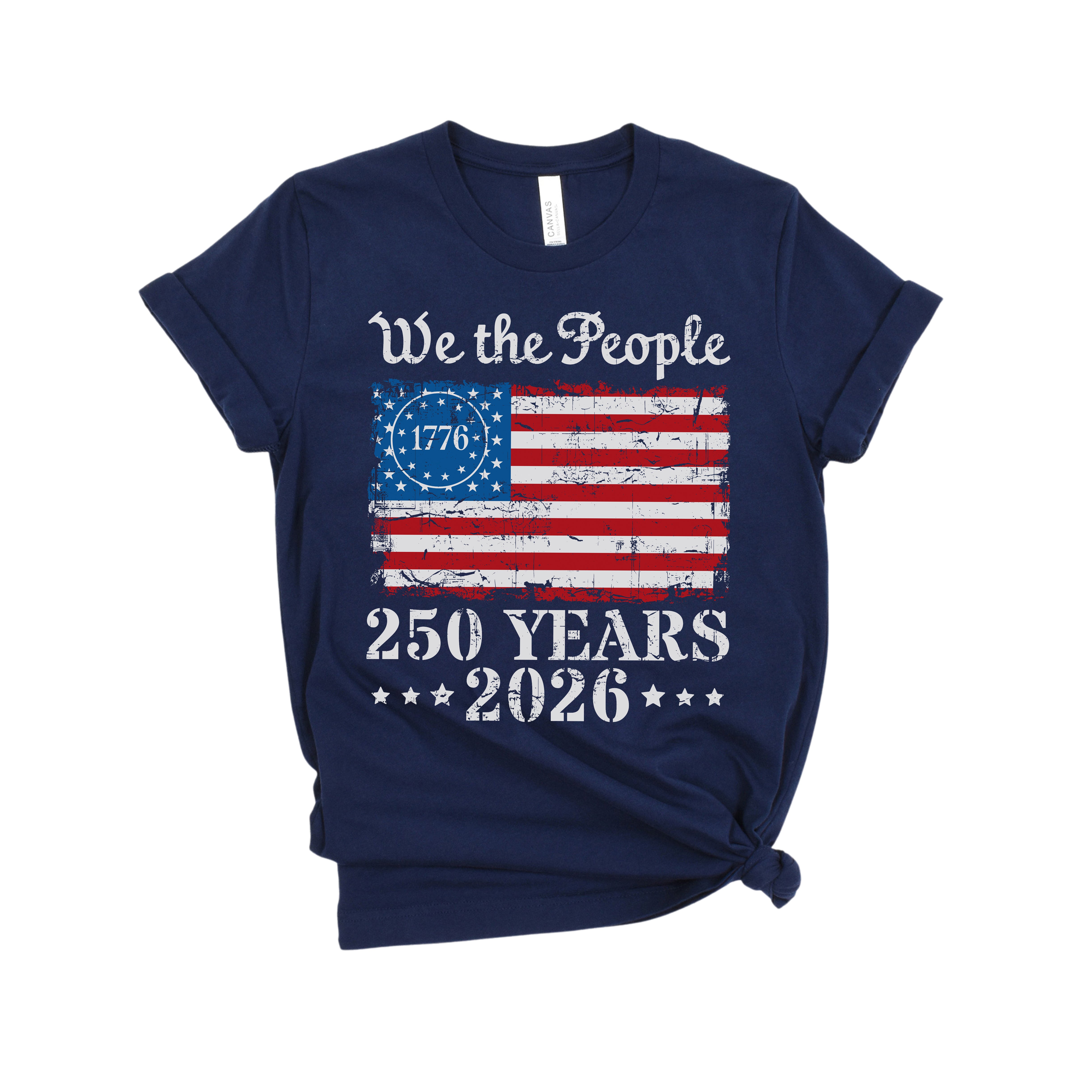 1776 American Flag DTF Transfer | 4th of July Patriotic Design | Ready to Press Heat Transfer for T-Shirts  -250-T2